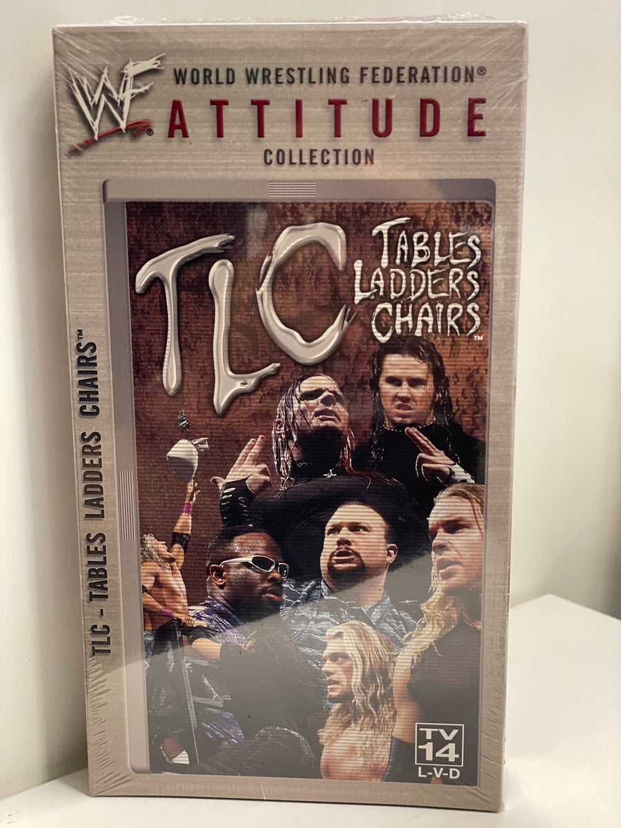 WWF Attitude Collection TLC Tables Ladders Chairs VHS – Jimmys World ...